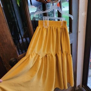 Girls mustard skirt